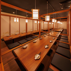 貸切り個室★人数、ご予算等はお気軽にご相談ください！大人数個室～最大150名貸切できます◎さらに、サプライズに最適な特製メッセージプレートのクーポンや、幹事様無料のクーポンもご用意しておりますので様々なシーンでご利用いただけます！