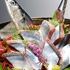 秋刀魚の刺身(680円)/サンマにぎり寿司(780円)/秋刀魚塩焼き(880円)