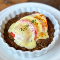 トマトとチーズのドライカレー