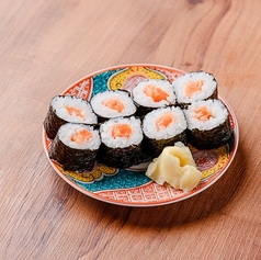 燻製トロタク巻き/サーモン巻き/うなQ巻き