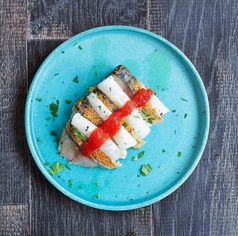 京丹後産浅漬けへしこの炙りと千枚漬け