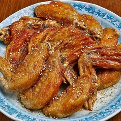 手羽先唐揚げ(旨辛味)/さつま芋ポテトフライ(蜂蜜バター添え)/ズワイ蟹クリームコロッケ