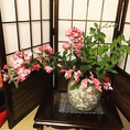ピンクのバラ。庭のお花は店内に飾っています♪
