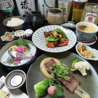 旬魚を彩る贅沢和膳仕立て。昼宴会に是非ご利用ください