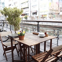 人気の特設テラス席★