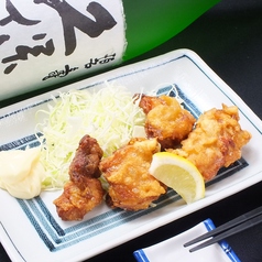 とりの唐揚げ、ふぐの唐揚げ、なんこつ唐揚げ、川海老唐揚げ