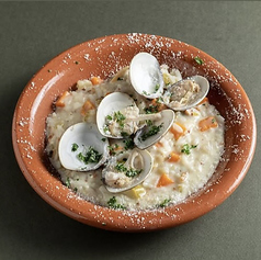 ハマグリのクラムチャウダーリゾット