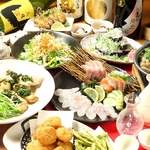 広島地魚や季節の食材をふんだんに使ったお料理を堪能できるコース5000円～ご用意してます♪