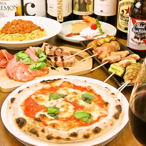 地産地消と手作りにこだわった、大衆イタリアンのお店♪飲み放題付きコースもご用意