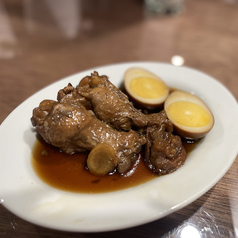 手羽元と玉子の梅黒酢煮