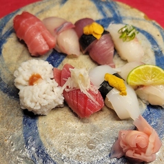 天然鮮魚の握り盛合せ