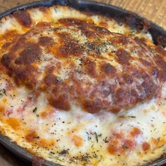 ハンバーグチーズのオーブン焼き