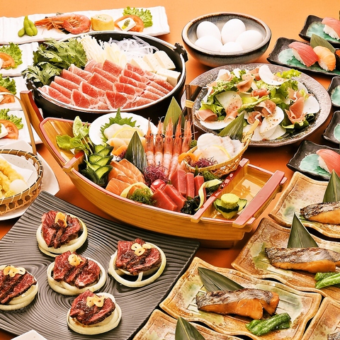 120分飲放付きコースは3000円～！個室宴会は70名様まで対応！！