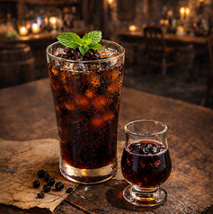 果肉入りカシスウーロン（追いシロップ付き / ノンアル）