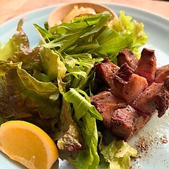 肉厚！花咲き牛タンのステーキ