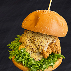 honey mustard chicken Burgerの写真