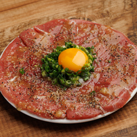 鐵　本気のマグロのユッケ