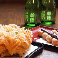蕎麦だけではありません！天ぷらにかき揚げもおすすめ！