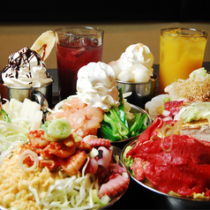 月島もんじゃ食べ放題　太陽の時代青江総本店の写真2