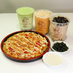 【まんぷくセット】ベトナム風伝統焼き、ボボティMサイズ、焼きキャッサバチーズセット