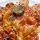 【トマトソース】若鶏と茄子のアラビアータマヨオムライス