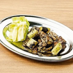 鶏もも肉黒炙り焼き