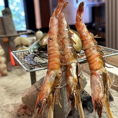 赤海老の塩焼き