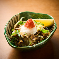 炭香る鶏皮ポン酢