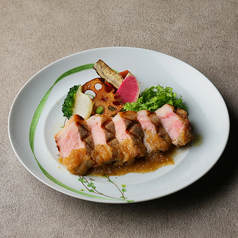 京の都もち豚ロースのグリル シャリアピンソース