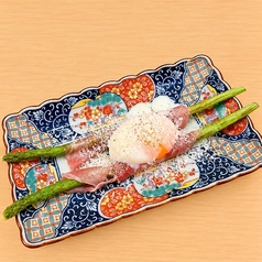 アスパラの炭火焼き