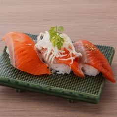 サーモン三昧（サーモン・マヨサラダ・炙り）