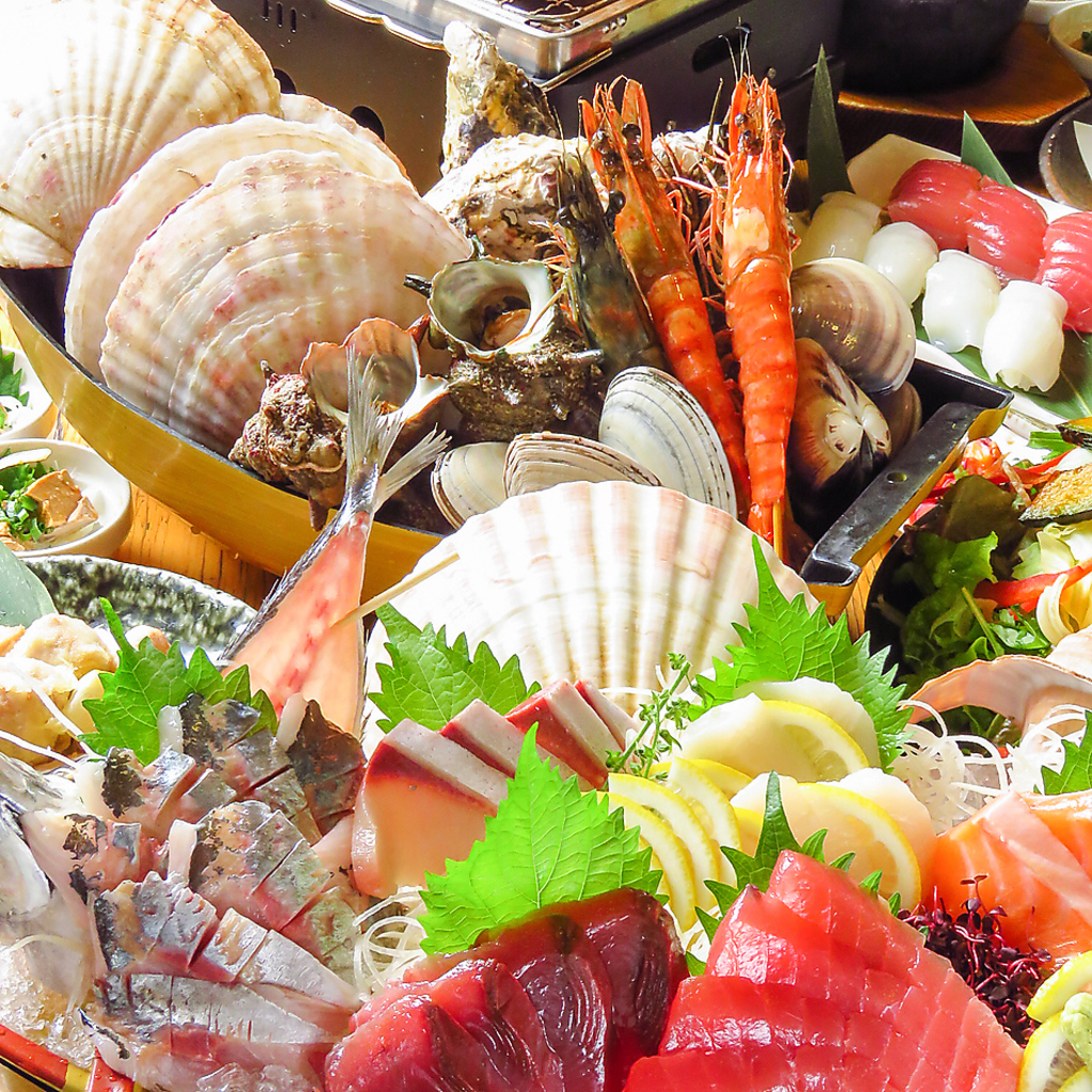 浜焼き&飲み放題付きの宴会コースもお安くご用意！クーポンで4000円～ご用意しております！