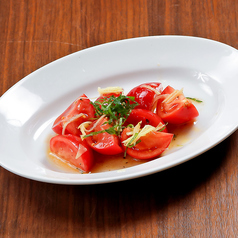 海津産フルティカトマトと生姜のサラダ