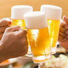 大人気！生ビール付き飲み放題！