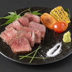 九州黒毛和牛の藁焼き