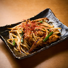 せせりピリ辛炒め