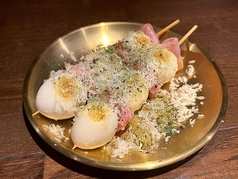 半熟うずらカルボ風