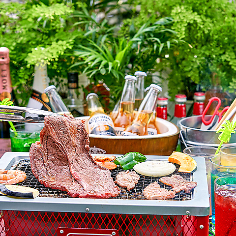 【本厚木駅徒歩3分】本厚木で本格BBQ・ビアガーデン！！室内もテラスもソファ完備♪