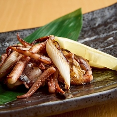 スルメイカのげそ葱バター炒め