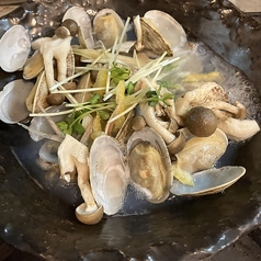 アサリとしめじの酒蒸し