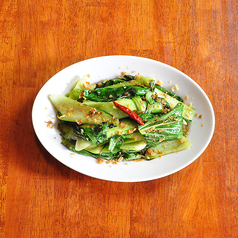 青菜のにんにく塩炒め