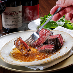 国産フィレ肉のビステッカ～焦がしガーリックバターの薫香～