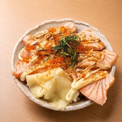 とろサーモン炙りマヨ丼