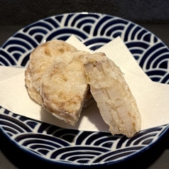海老しんじょう蓮根はさみ焼き
