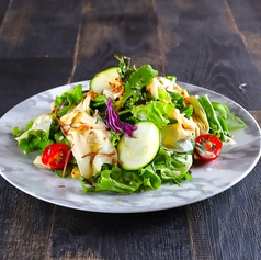 大葉と茗荷と生湯葉のヴィーガンサラダ