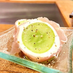 シャインマスカット&チーズの生ハム包み