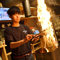 香りと音で沼る！五感で楽しむカウンター炉端体験酒場☆