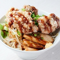 【二郎系チャーシュー＆唐揚げ丼】