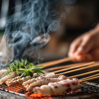 本格炉端焼きを楽しめます♪丁寧にじっくり焼いています