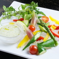 料理メニュー写真&nbsp;彩り夏野菜のバーニャカウダー